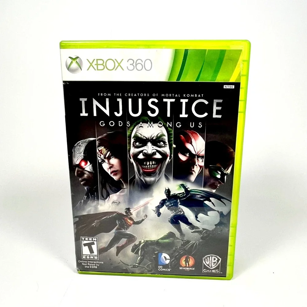 Injustice Gods Among Us Microsoft Xbox 360 Fighting Game DC Comics CIB Tested